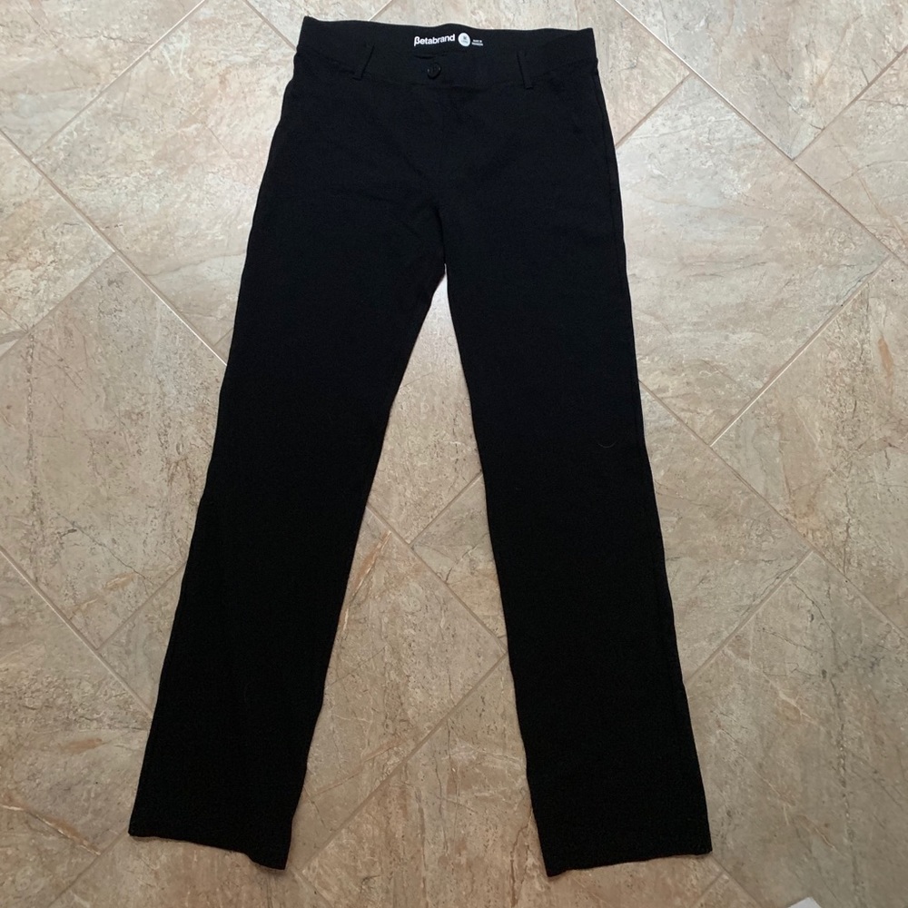 stretchy black work pants
